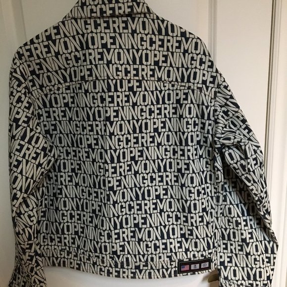 Monogram denim jacket by Opening Ceremony, M, NWT - Picture 2 of 12